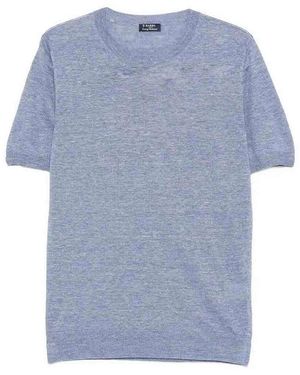 Barba Napoli Crew-Neck T-Shirt - Blue