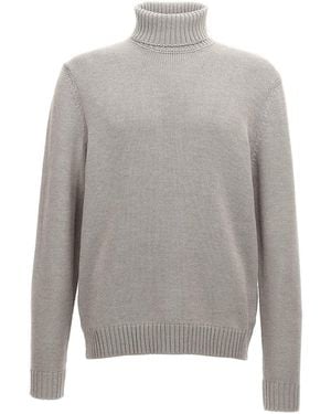 Zanone Turtle-Neck Jumper - Grey