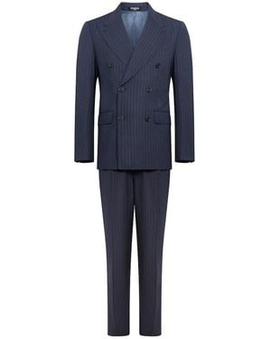 Franzese Collection Pinstriped Ing Australis Suit - Blue