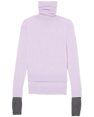 Marc Jacobs Layered Turtleneck Jumper - Purple