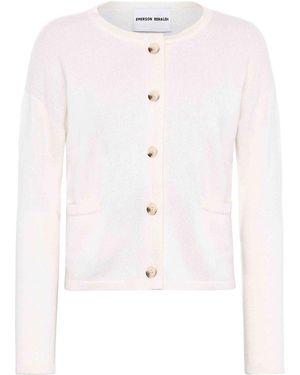 EMERSON RENALDI Buttoned Cardigan With Pockets - White