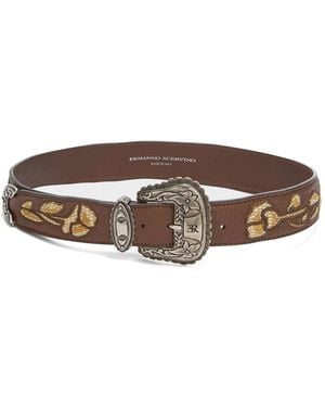 Ermanno Scervino Split Leather Belt - Brown