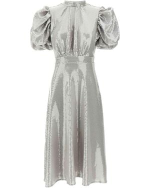 ROTATE BIRGER CHRISTENSEN Sequined Midi Dress - Grey