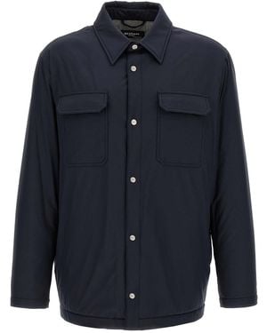 Kiton Padded Overshirt - Blue