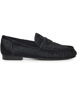 Bibi Lou Lyra Leather Loafers - Black