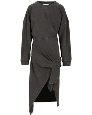 Isabel Marant Sandrina Long Sweatshirt Dress - Black