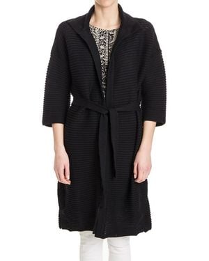 Fuzzi Cardigan A Costine - Nero