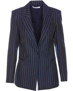 Mar De Margaritas Striped Jacket - Blue