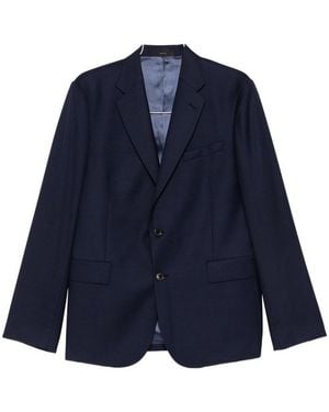 Paul Smith Wool Single-Breasted Suit - Blue
