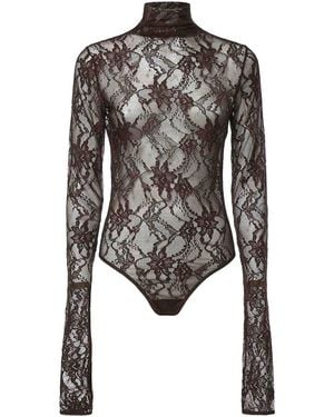 ANDAMANE Ziggy Lace Bodysuit - Black
