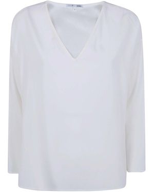 Shirt C-zero V Neck Tunic T-Shirt - White