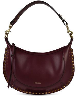 Isabel Marant Naoko Burgundy Leather Bag - Purple