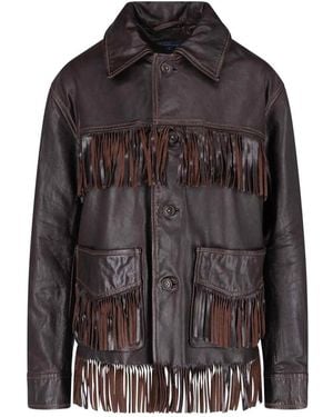 Polo Ralph Lauren Jacket With Fringes - Brown
