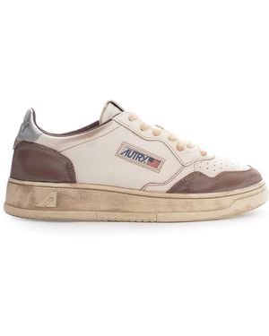 Autry Medalist Low Super Vintage Sneakers - Natural