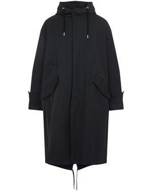 Ami Paris Padded Parka Jacket - Blue