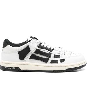 Amiri Leather Sneakers With Details - White