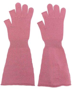 Rick Owens Knit Gloves - Pink