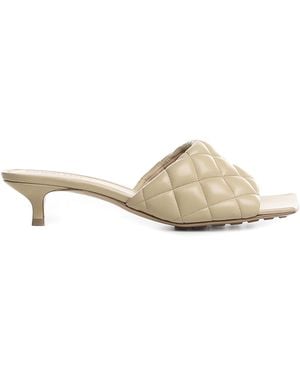 Bottega Veneta Quilted Leather Mule - Natural
