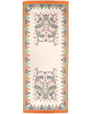 Etro Scarf With Floral Paisley Pattern - White