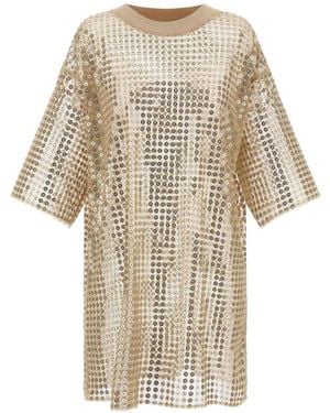 Fabiana Filippi Sequin Dress Dresses - Natural
