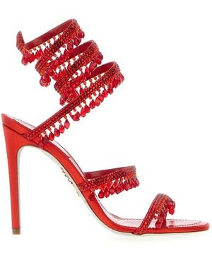 Rene Caovilla Chandelier Sandals - Red
