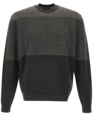 Emporio Armani Round Neck Jumper - Grey