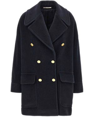 Tagliatore Double-Breasted Coat - Blue