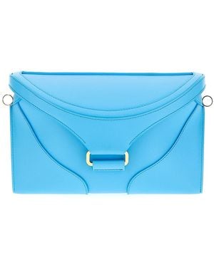 Rodo Clutch Bag With Shoulder Strap - Blue