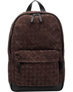 Bottega Veneta Intrecciato Backpack - Brown