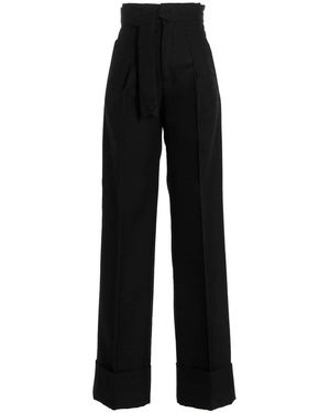Capasa Checked Pants - Black
