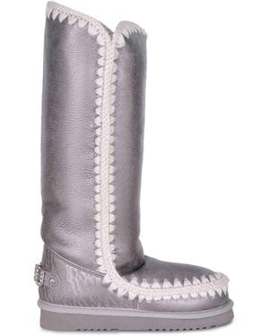 Mou Boots Made Of Suede Sheepskin - White