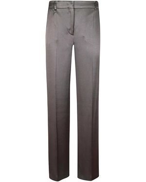 Alberta Ferretti Satin Pants - Gray