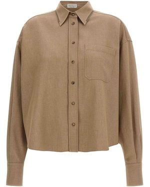 Brunello Cucinelli Chemise - Marron
