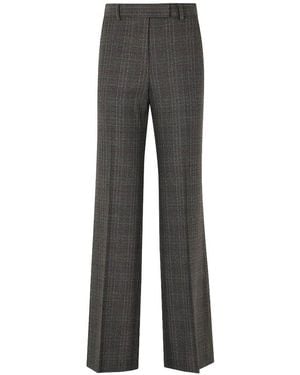 Seventy Smart-Casual Prince Of Wales Check Pants - Gray