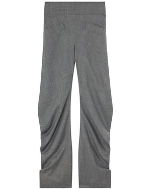 Ganni Draped Pants - Gray