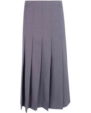 DR. HOPE Asymetrical Midi Skirt - Purple