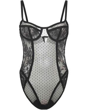 Dolce & Gabbana Lace Bodysuit - Black