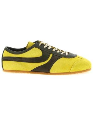 Dries Van Noten Leather Sneakers - Yellow