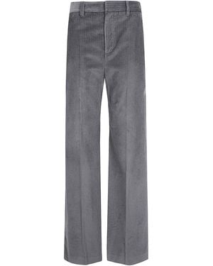 Brunello Cucinelli Oregano Wide-Leg Pants - Gray
