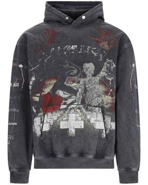 Represent X Metal Hooded Sweatshirt - Grey