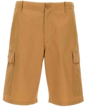 KENZO Cargo Workwear Bermuda Shorts - Natural