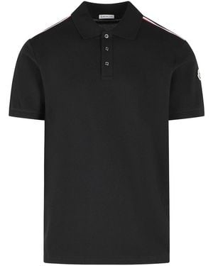 Moncler Cotton Polo Shirt - Black
