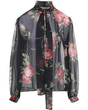 Dolce & Gabbana Silk Top - Black