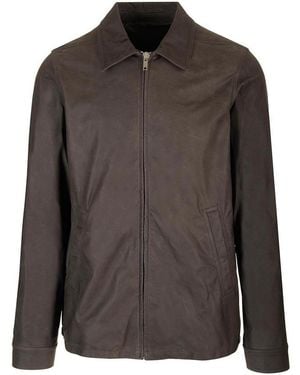 Rick Owens Porterville Leather Jacket - Brown