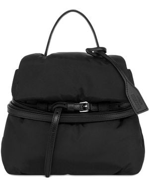 Moschino Tie Me Nylon Backpack - Black