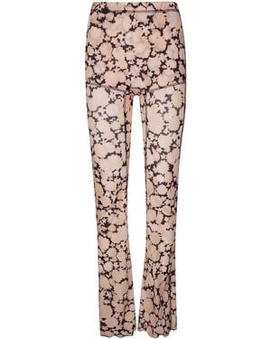 KNWLS Leggings With Anatomical Cutting Lines - Natural