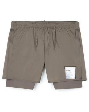 Satisfy 8 Inch Techsilk Double Layer Running Shorts - Grey