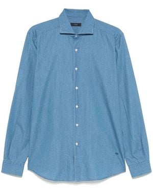Fay Chambray Shirt - Blue