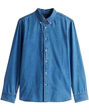Tommy Hilfiger Camicia Chambray - Blu