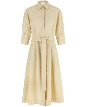 P.A.R.O.S.H. Chemisier Dress - Natural